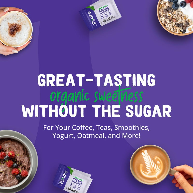 Pyure Organic Stevia Packets | Zero Calorie Sweetener for Coffee, and Baking | Granulated Stevia Sugar Substitute | Plant-Based, Keto, Diabetic & Paleo Friendly | USDA Organic, Non-GMO | 1000 Packets - Image 5
