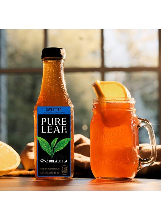 PURE LEAF Iced Tea, Sweet Tea, Real Brewed Tea, 18.5 Fl Oz Bottles (Pack of 12) - Image 3
