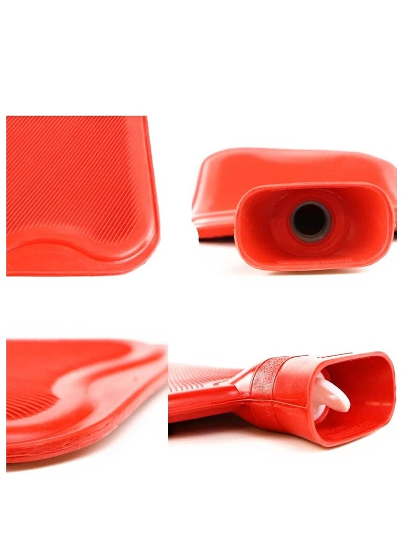 Superfit Rubber Hot Cold Water Bag With Soft Cover, for Neck, Shoulder Pain and Hand Feet Warmer, Menstrual Cramps .Assorted Color  - Image 3