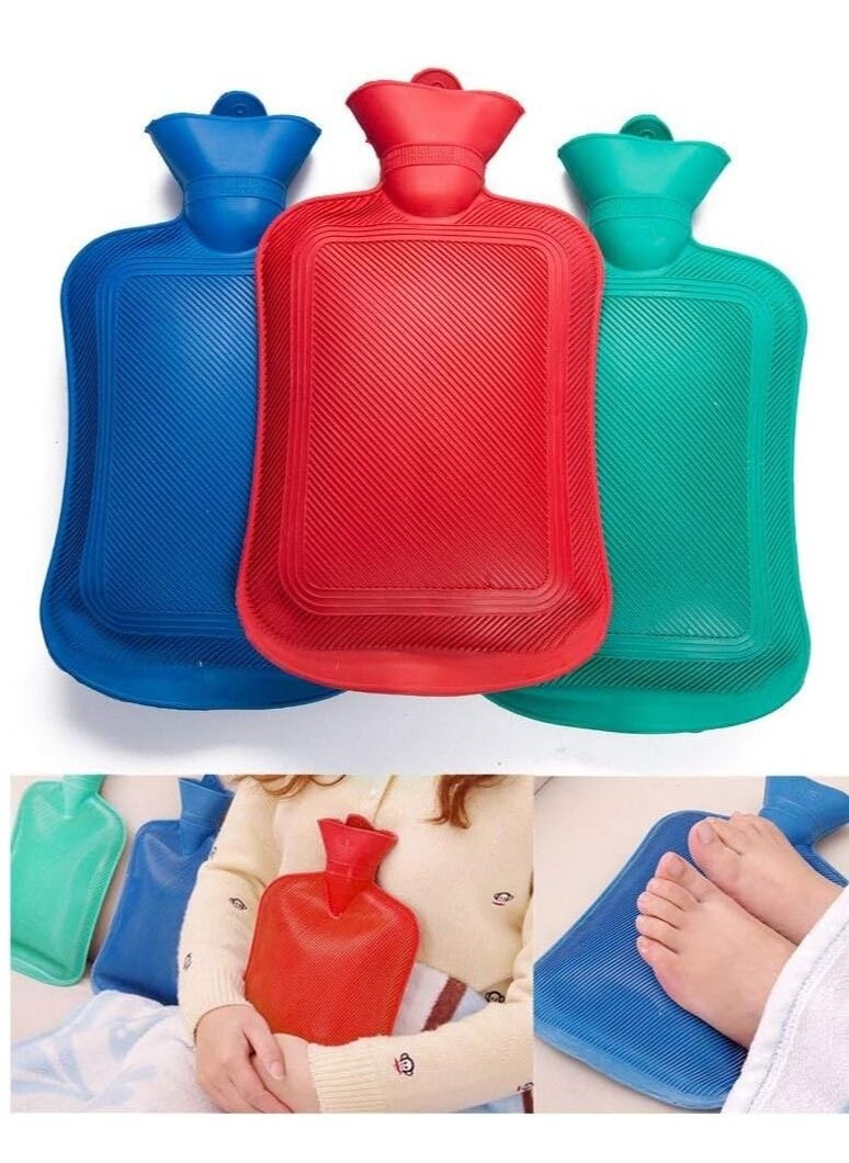 Superfit Rubber Hot Cold Water Bag With Soft Cover, for Neck, Shoulder Pain and Hand Feet Warmer, Menstrual Cramps .Assorted Color  - Image 4
