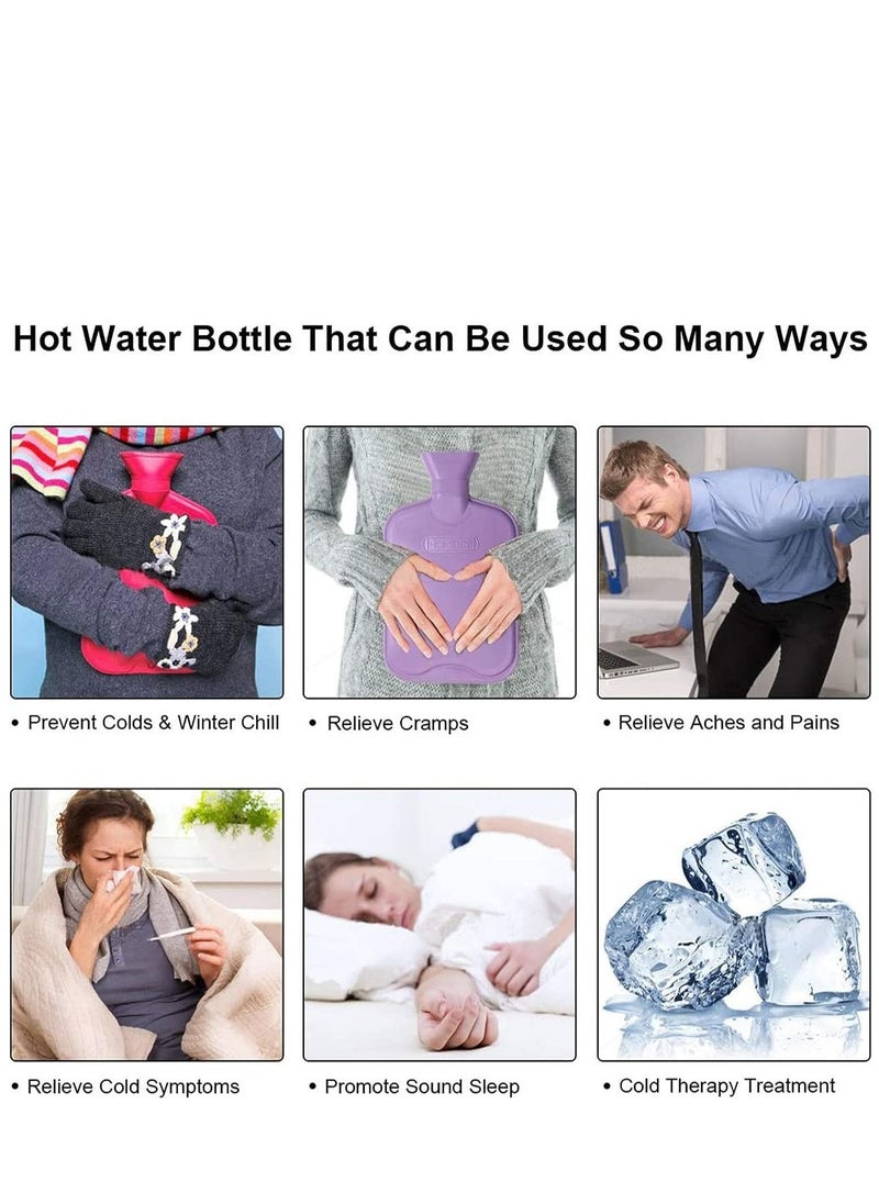 Superfit Rubber Hot Cold Water Bag With Soft Cover, for Neck, Shoulder Pain and Hand Feet Warmer, Menstrual Cramps .Assorted Color  - Image 5