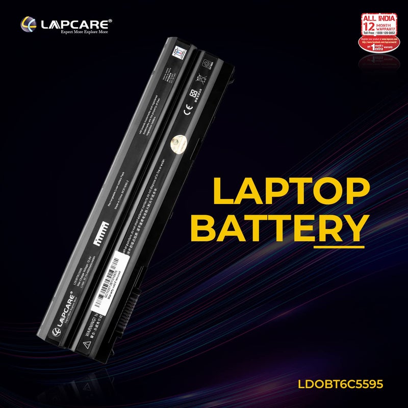 Lapcare بطارية لابتوب T54FJ لجهاز ديل لاتيتيود E6420 E6430 E6440 E6540 E5420 E5430 E5520 E5530؛ إنسبيرون 14R 5420 15R 5520 7520 17R 5720 7720 رقم القطعة: 8858X M5Y0X T54F3 X57F1 - Image 2