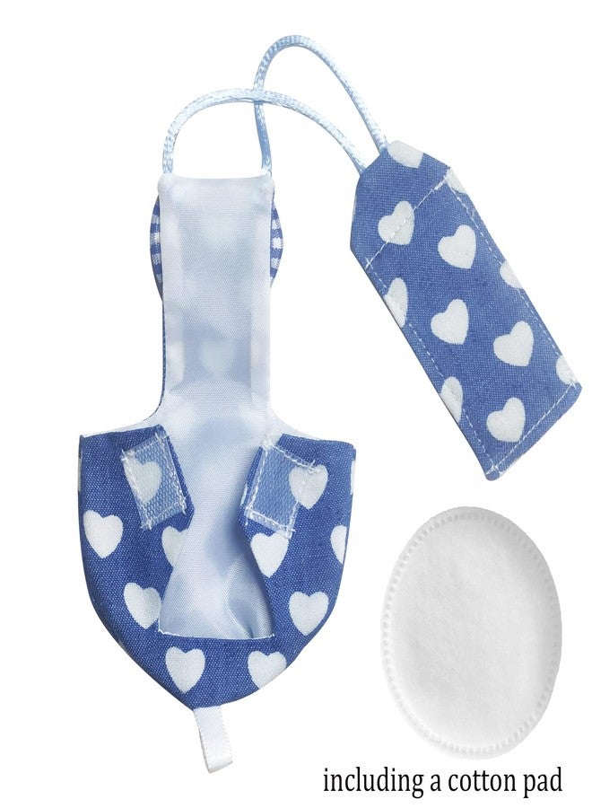 VANTRONIK VANFAVORI Bird Diaper Harness Flight Suit Clothes with 80 Inch Flying Leash for Parrots Cockatiel Pet Birds Including A Cotton Pad, S Size, Denim Heart - Image 3