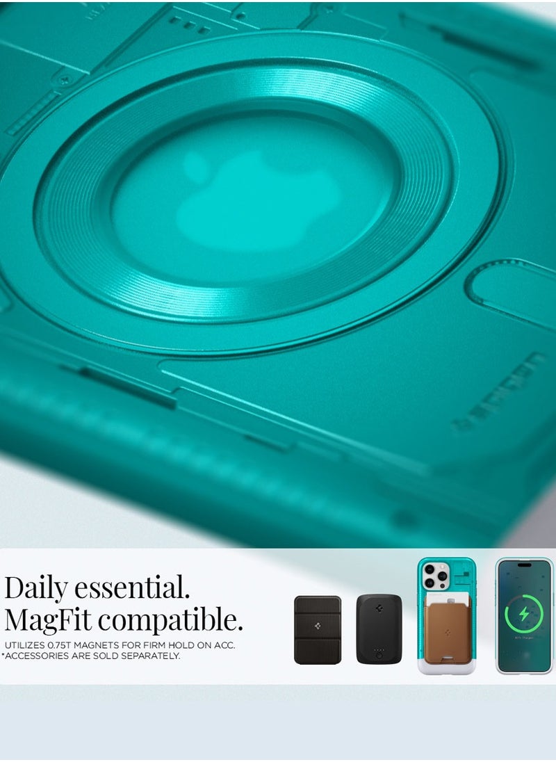 Spigen - غطاء حماية كلاسيكي C1 MagFit لهاتف iPhone 15 Pro Max مزود بتقنية MagSafe وتقنية الحماية القصوى - أزرق بوندي - Image 1