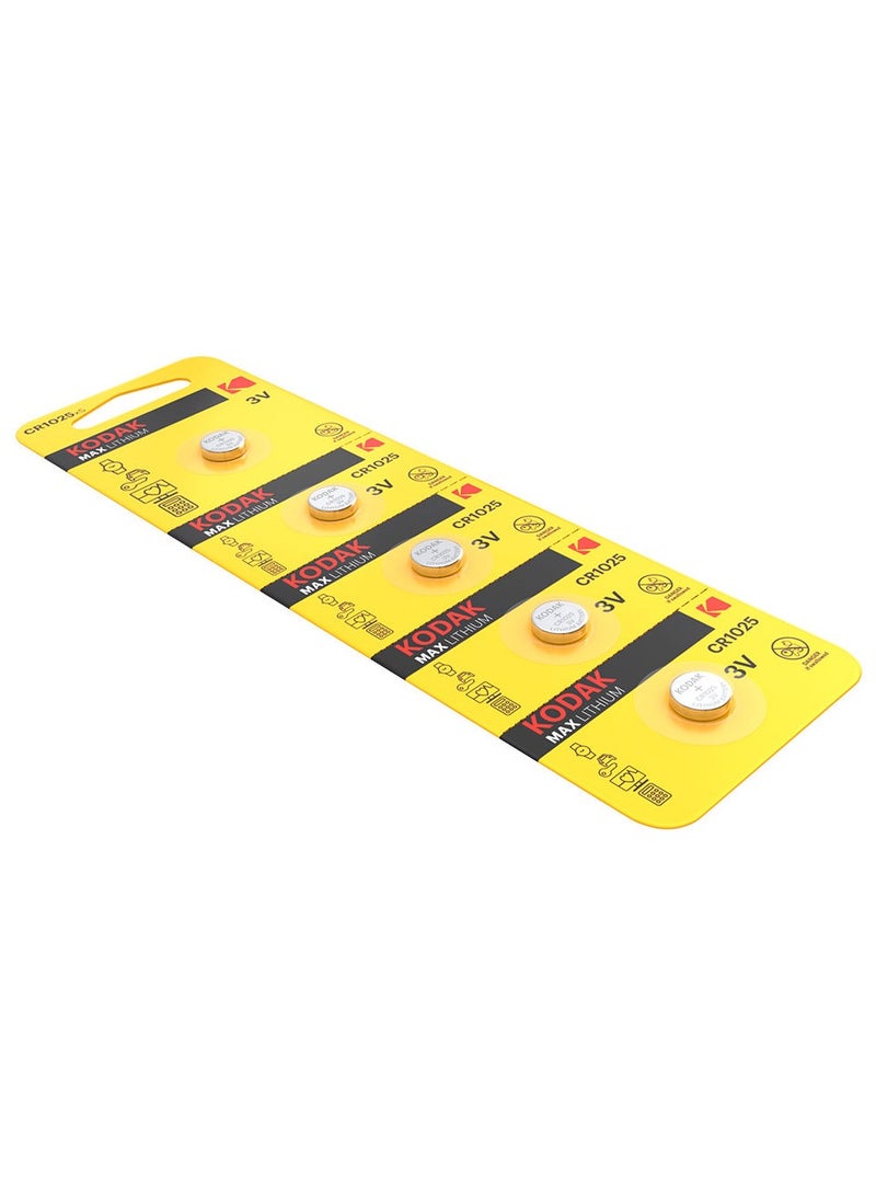 Kodak 5-Pieces KODAK MAX CR1025 Lithium 3V Batteries - Image 3