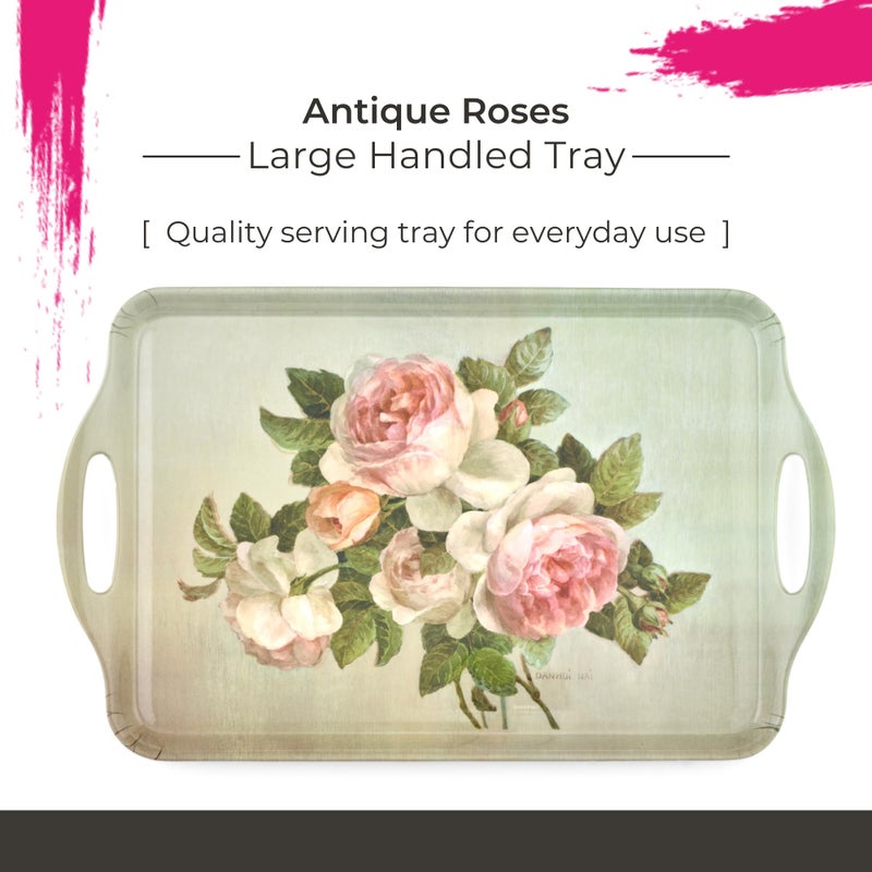 Pimpernel Antique Roses Holiday - (19.25" x 11.5") Decorative Melamine Serving Piece, Strong & Durable with Festive Patterns, Christmas Dining Room, Wedding Receptions, Entertaining Essentials - Image 2