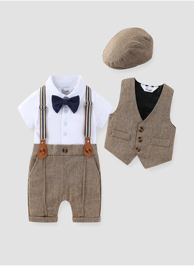 babyqlo Vintage Charm Party Baby Boys  Romper