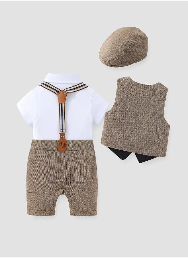 babyqlo Vintage Charm Party Baby Boys  Romper