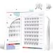 GAQQI Self Adhesive Eyelashes Clusters No Glue Lash Clusters 1016mm Wispy Natural Cluster Lashes No Band Press On Lashes More Comfortable Stronger Hold Lace - Image 2