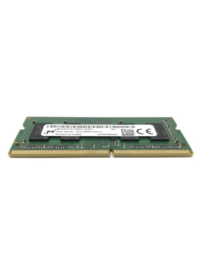 مايكرون ذاكرة Micron RAM بسعة 4 جيجابايت DDR4 بسرعة 2666 ميجاهرتز SODIMM لأجهزة اللابتوب، PC4-21300، 260 سن، جهد 1.2 فولت، Single Rank x16 - Image 2