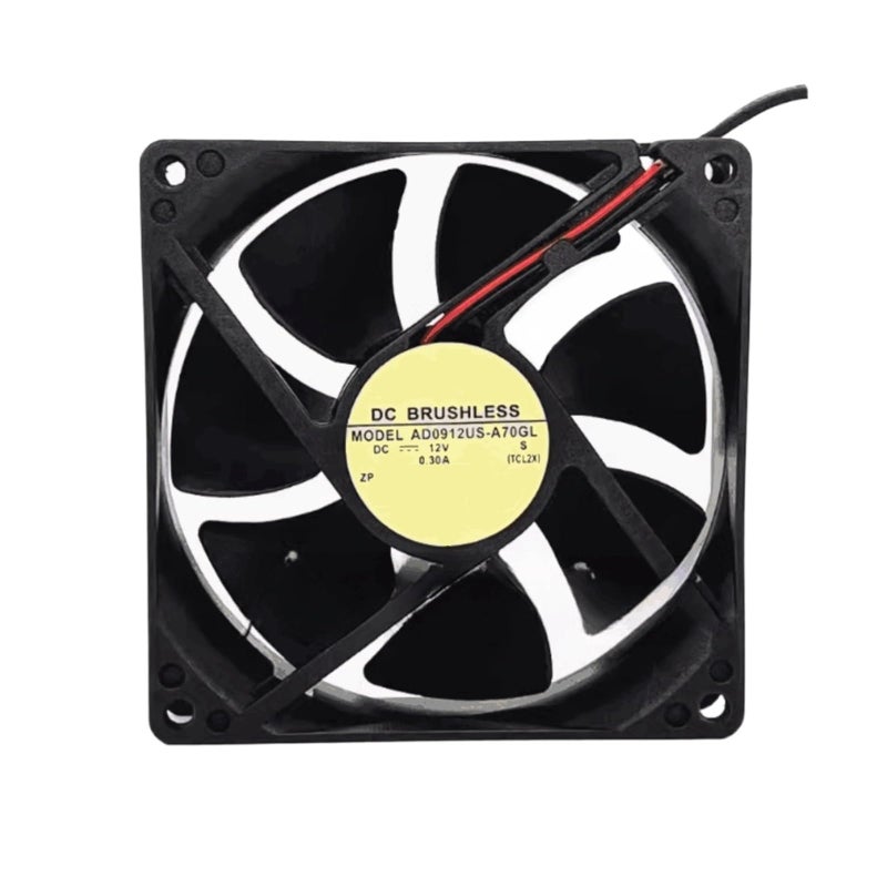 AD0912US A70GL 90x90x25mm 12V DC 2Pin 9CM مروحة تبريد 0.3A مبرد هيكل - Image 2