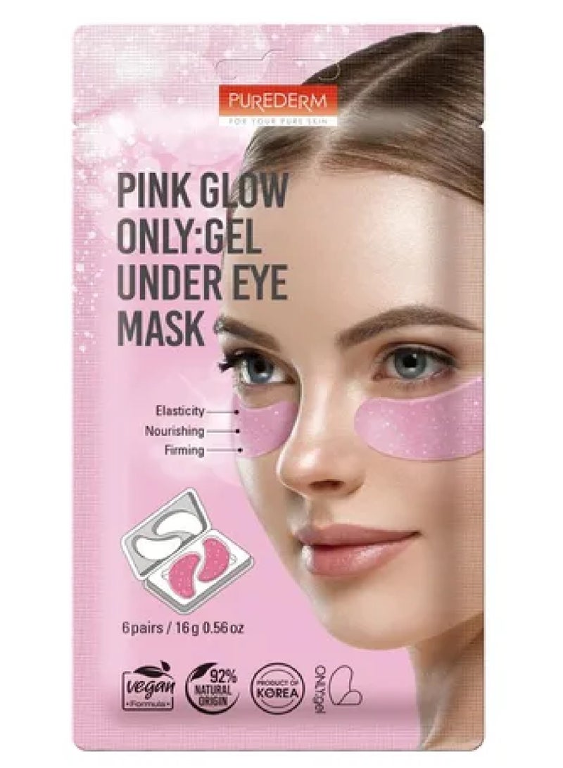 PUREDERM PINK GLOW UNDER EYE MASK