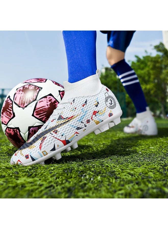 New Men Kids Soccer Shoes Cleats Football Boots Sports Large Size Long Studs Turf Shoes for Training Competition - Image 4