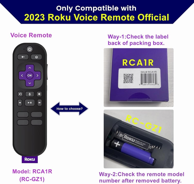 weishan غطاء بديل لجهاز التحكم عن بعد Glow Green لجهاز Roku الصوتي وحدة التحكم الرسمية RCA1R RCGZ1 يتوهج في الظلام غلاف سيليكون مع حبل لجهاز Roku وأجهزة الصوت والتلفزيون - Image 4