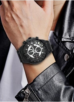 JoeFox Men Watch with Date Business Watch for Male Luminous Quartz Men's Watch Waterproof with Stainless Steel Strap Stopwatch Timing Function  - Image 3