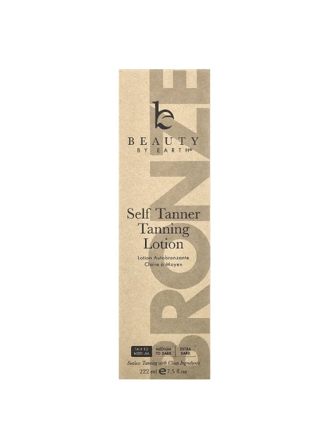 Beauty by Earth Beauty By Earth, Self Tanner Tanning Lotion, Fair To Medium, 7.5 fl oz (222 ml) - Image 2