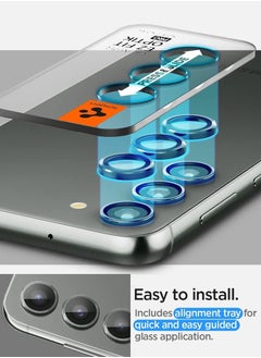 Spigen واقي شاشة عدسة الكاميرا Glastr Ez Fit Optik Pro لهاتف Samsung Galaxy S23 وGalaxy S23 Plus (عبوة من قطعتين) - أخضر  - Image 5