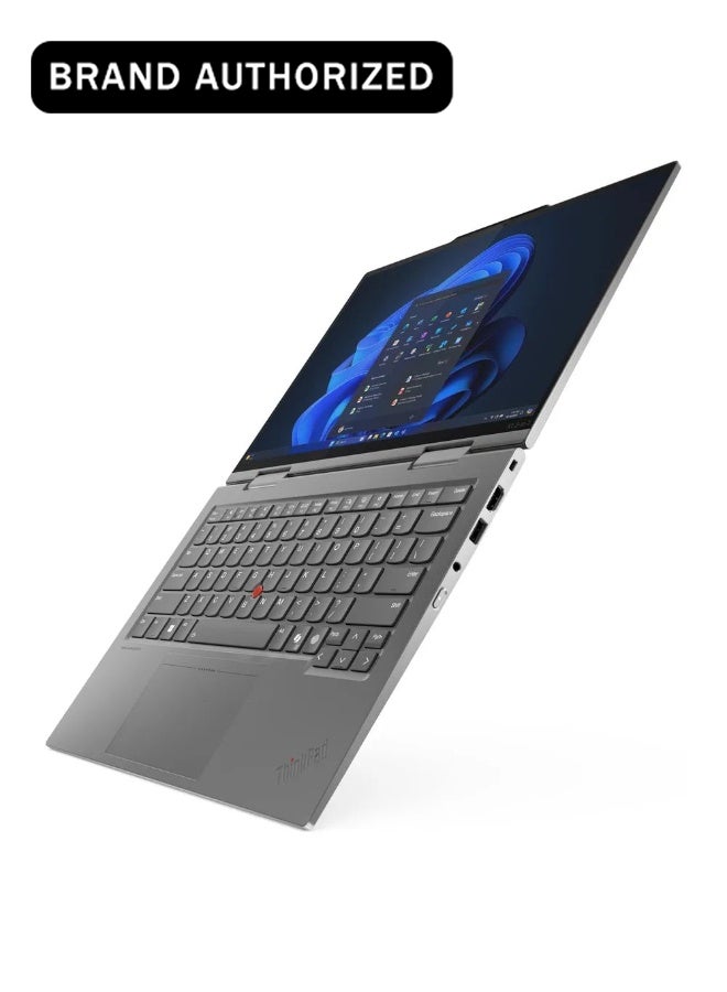 ThinkPad X1 2-in-1 Gen 10 Aura Edition Laptop, Intel Core Ultra 7 255U Processor, 16GB RAM, 512GB SSD, 14" WUXGA Touch Display, Windows 11 Pro, Backlit Keyboard, 3 Year Warranty | 21Q0001UGR English/Arabic Keyboard English/Arabic grey