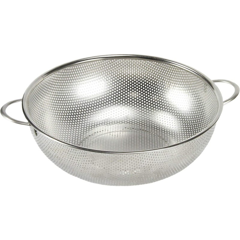 Evona Stainless Steel Microperforated Mesh Colander for Draining Rinsing Washing Rice Ideal for Pasta Vegetables Fruits Kitchen Storage Tools - Image 2