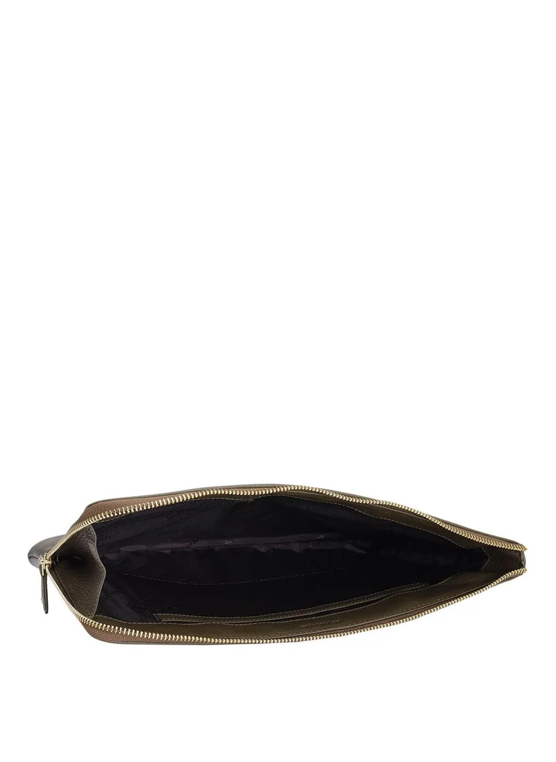 Da Milano  Da Milano Genuine Leather Grey Laptop Sleeve for Men | Best Price UAE