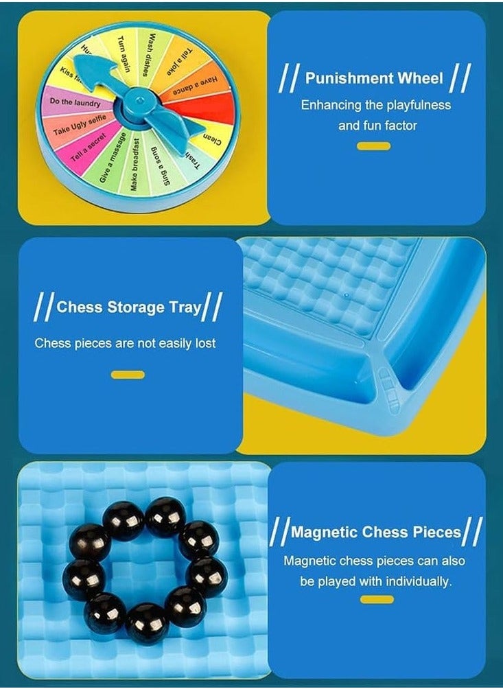 NIBEMINENT - Magnetic Battle Chess Enlightenment Parent Child Interaction Game Set Stones Parent-Child Interactive Desktop Toys - Image 1