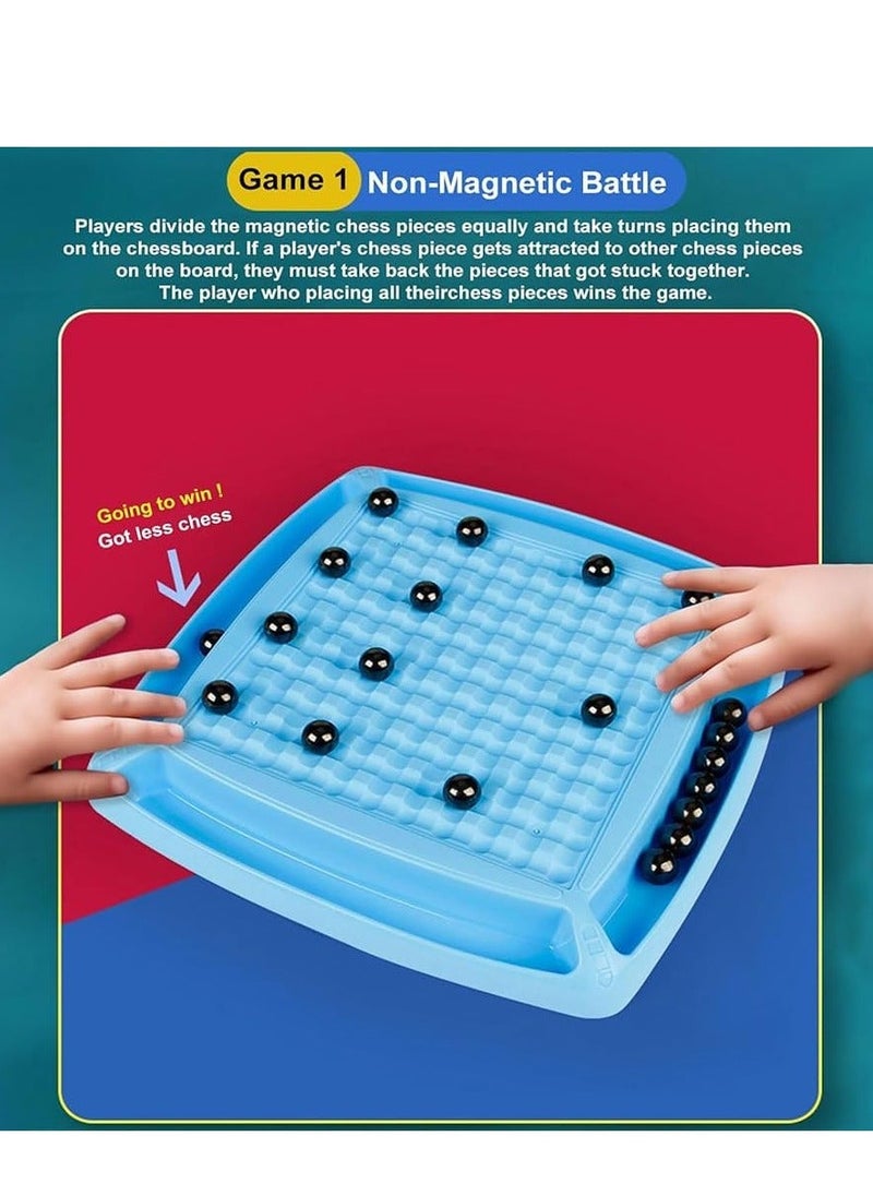 NIBEMINENT - Magnetic Battle Chess Enlightenment Parent Child Interaction Game Set Stones Parent-Child Interactive Desktop Toys - Image 1