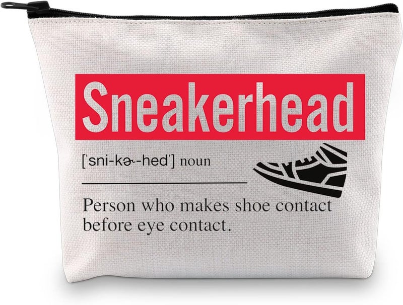 XYANFA Sneakerhead Makeup Bag Sneaker Collector Gift Sneakerhead Gifts For Women Shoes Lover Sneaker Addict Cosmetic Bag (Sneakerhead noun)