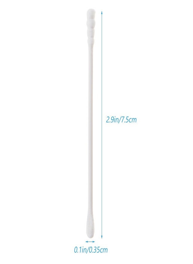 NUOBESTY 400 قطعة من أعواد القطن، أعواد قطن مزدوجة لتنظيف الأذن والأنف مع عصا ورقية لتنظيف الأذن والأنف لمستحضرات التجميل للأطفال - Image 2