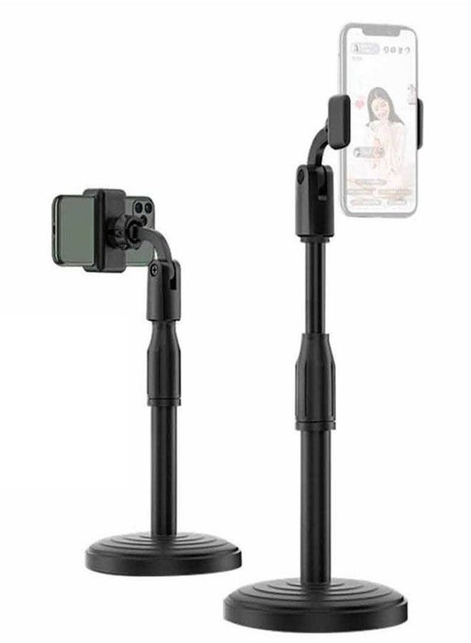 TIGER 360° Adjustable Vocal Microphone Stand for All Smartphones – Universal Smartphone Holder with Flexible Gooseneck, Rotatable Bracket for Optimal Angles, Sturdy Design for Recording, Streaming, and Video Calls – Black - Image 1
