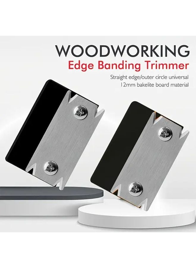 2Pcs Black Woodworking Edge Trimmer Double Blade Precision Trimming Knife Furniture Finishing Tool - Image 4