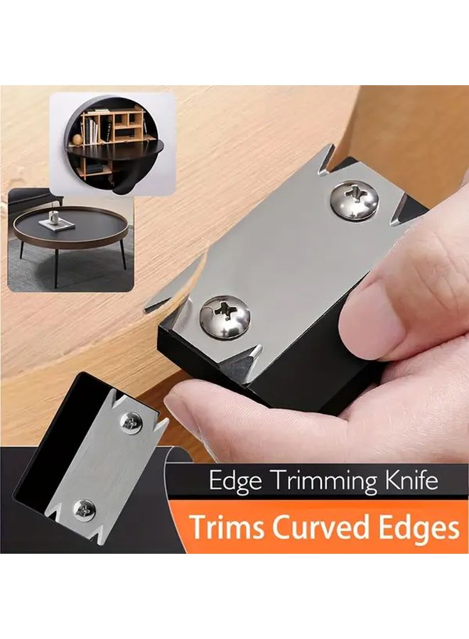 2Pcs Black Woodworking Edge Trimmer Double Blade Precision Trimming Knife Furniture Finishing Tool - Image 3