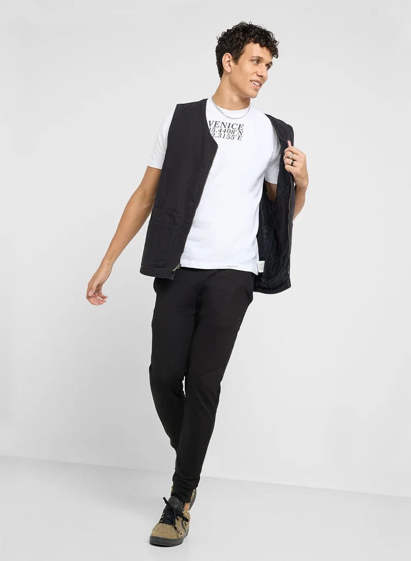 Seventy Five Basics Printed T-Shirt
