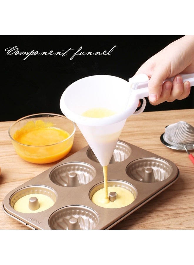 Adjustable Hand-held Baking Funnel Tools Cream Batter Chocolate Liquid Dispenser Pastry Mold Cookie Cupcake Pancake Baking Tools - Image 4