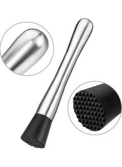 Mmmon 3 Pieces Stainless Steel Muddler,Mixing Spoon and Ice Tongs,Professional Tools Set for Ice Fruit Drinks  - Image 3