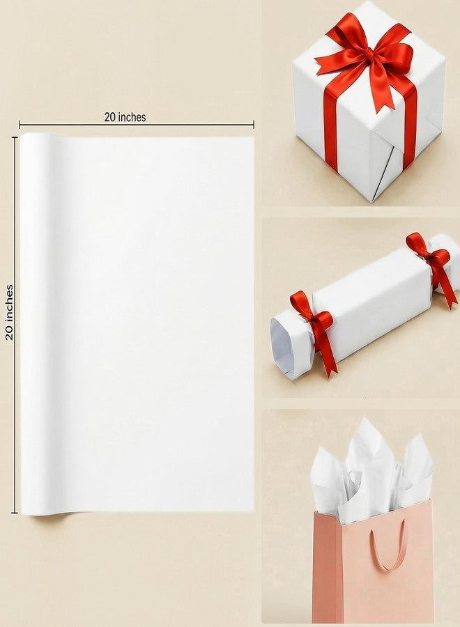 Ueerdand White Tissue Paper for Gift Bags 36 Sheets 20 x 20 Inches - Recyclable Wrapping Paper for Weddings, Birthdays, Party & Festival Decorations DIY Craft Supplies - Image 2