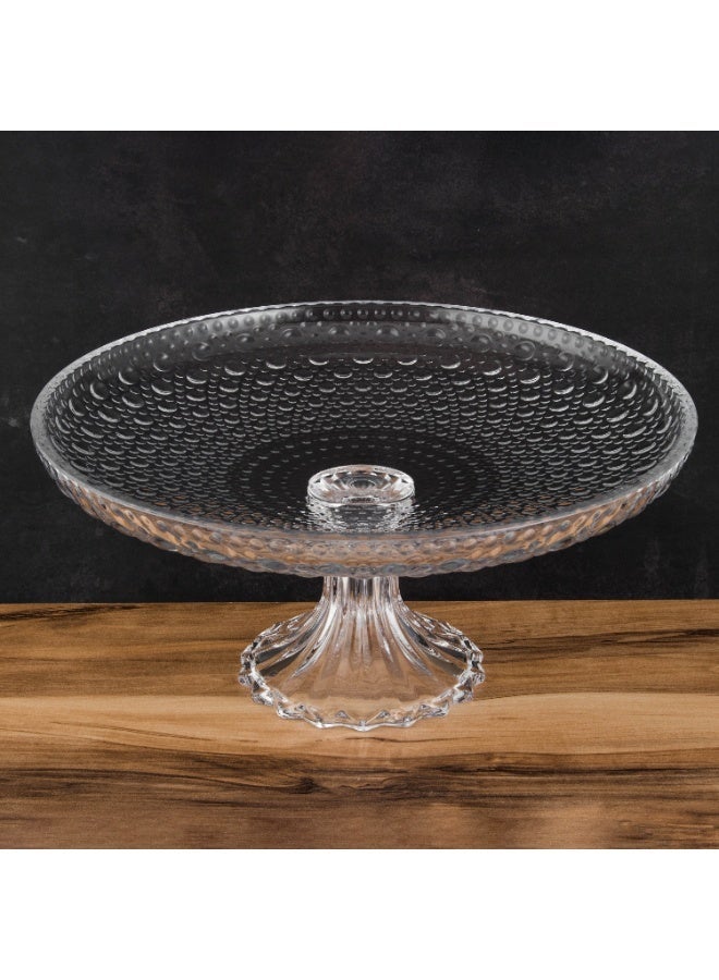 باساباش صحن تقديم كريستالي فاخر على قاعدة – مقاس 30×14 سم بتصميم أنيق يضفي لمسة فخمة لمائدتك ✨ - Image 1