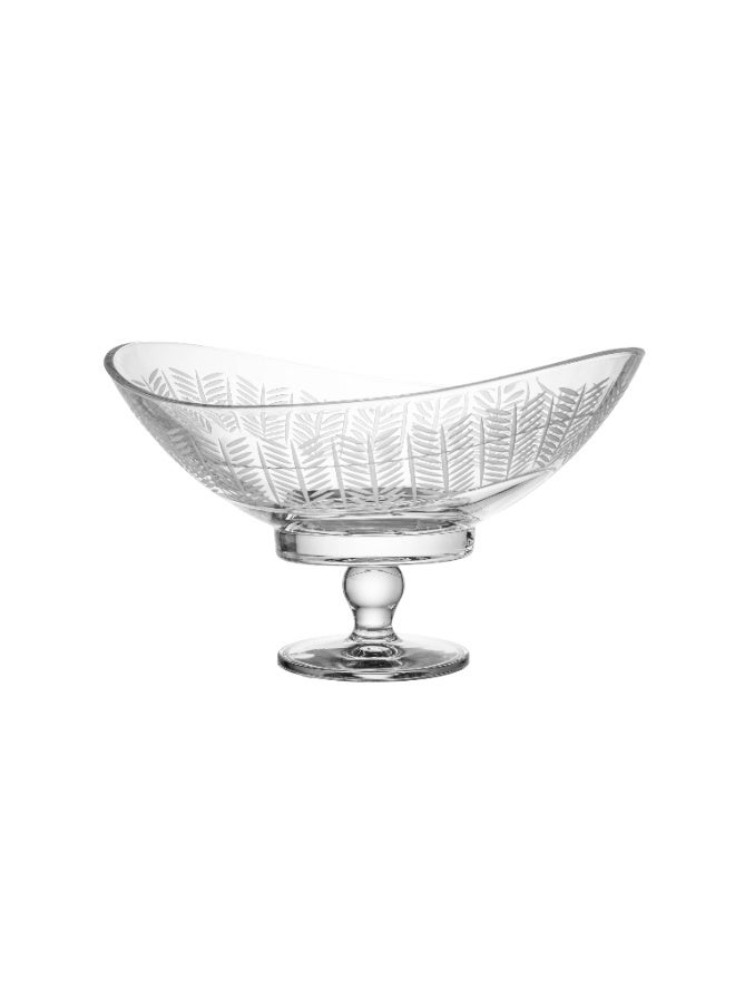byblos ✨ Luxurious serving dish with a base – elegantly engraved crystal | A touch of luxury for your table | Large size 30x22 cm ✨ - Image 5