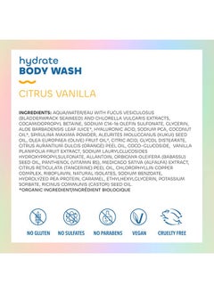 The Seaweed Bath Co. Seaweed Bath Co. Hydrate Body Wash Citrus Vanilla Scent 12 Ounce Shower Gel For Men & Women Vegan Paraben Free Sulfate Free Cruelty Free  - Image 3