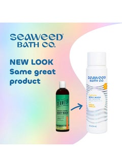 The Seaweed Bath Co. Seaweed Bath Co. Hydrate Body Wash Citrus Vanilla Scent 12 Ounce Shower Gel For Men & Women Vegan Paraben Free Sulfate Free Cruelty Free  - Image 2