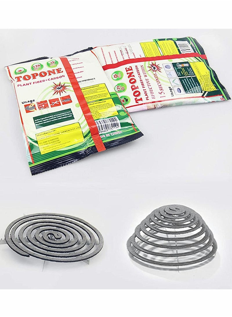 TOPONE 20 Piece Mosquito Repellent Spiral Coils for Camping Trips Backyards Indoor or Outdoor Activities Use  - Image 4