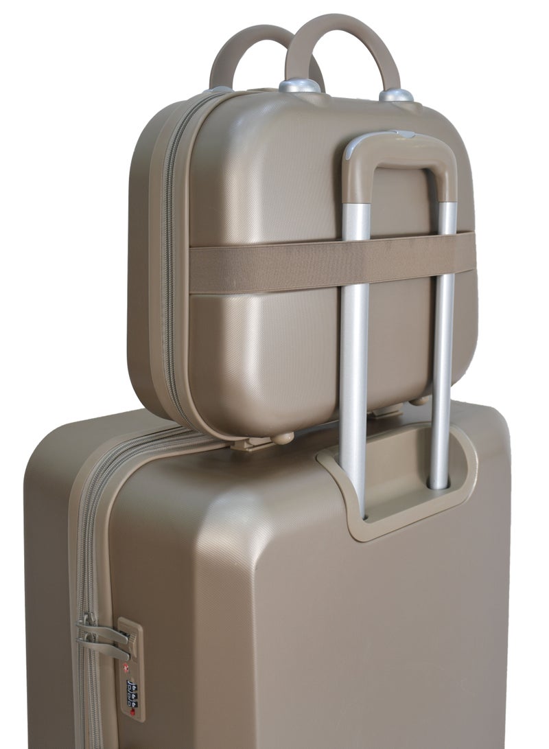 مورانو طقم أمتعة بعجلات بجوانب صلبة مكون من 4 قطع مقاس 14/20/24/28 بوصة - Image 4