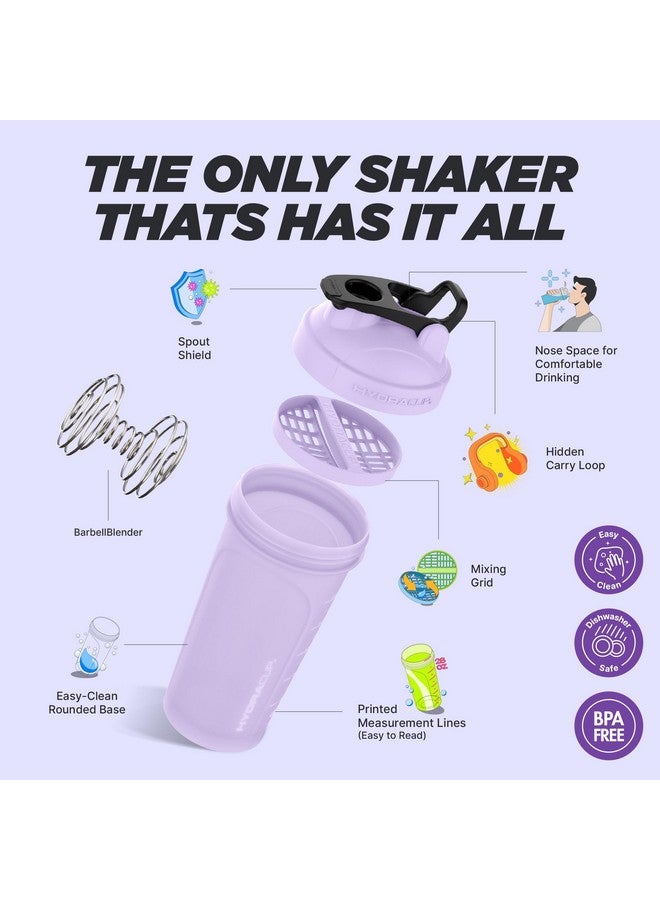 Hydra Cup ProFlow Shaker Bottles 6-Pack (28oz) | Protein Shaker Cups with Whisk Ball, Leak-Proof Lid, Hidden Carry Handle | BPA-Free Gym Mixer for Protein Powder, Mixing Supplements, Pastel Colors - Image 3