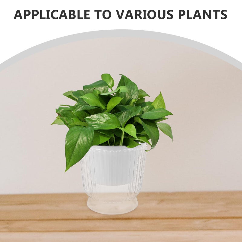 Self Watering Planter Pot for Indoor Plants with Drainage Hole Lazy Flower Pot for Home Office Gardening - Image 4