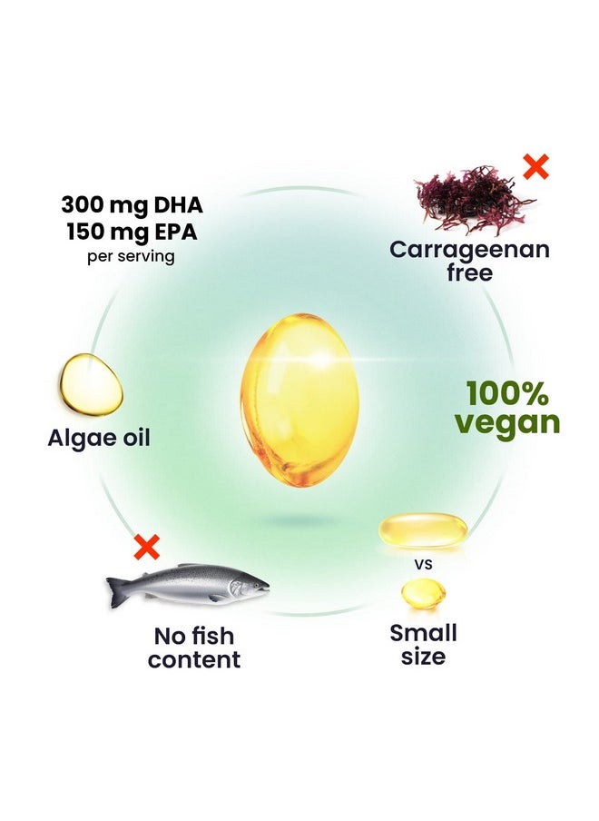 Dr. Moritz - Vegan Omega 3 Dha & Epa Supplement Algae Omega3 Fatty Acids 1000Mg Fish Oil Alternative For Heart Brain Joint And Immune System Support (30 Count (Pack Of 1)) - Image 1