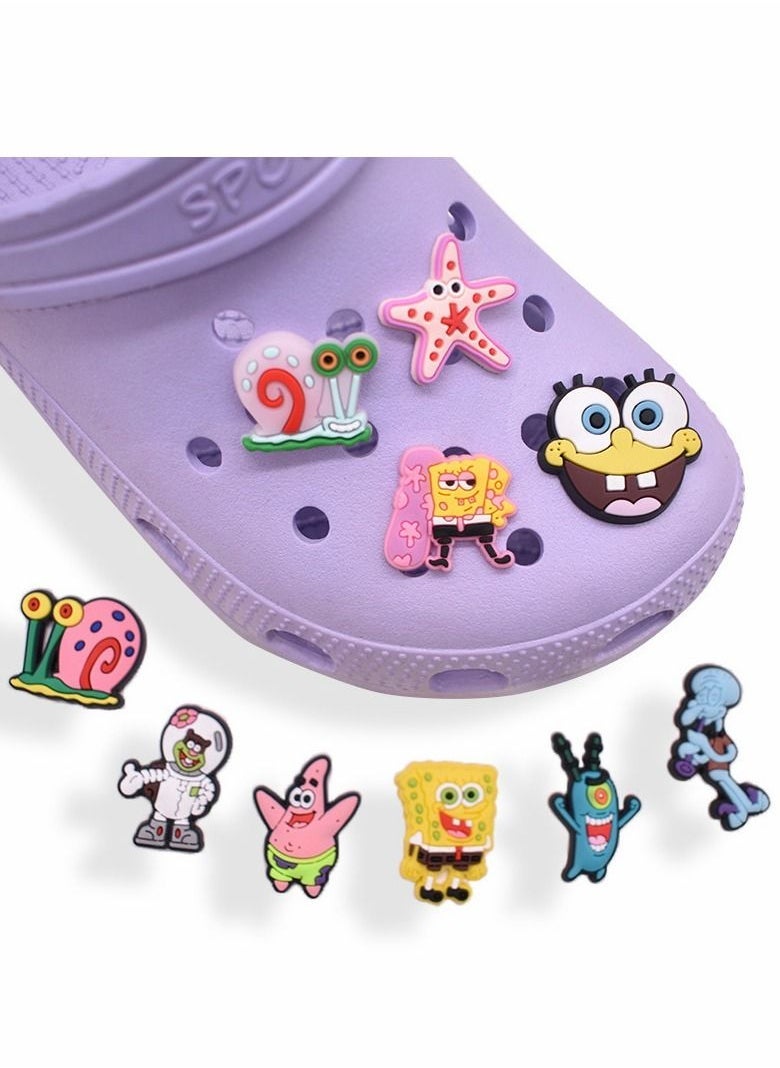 Shoe Decoration Charms, 19 PCS Mixed PVC Shoe Charms for Crocs Charm, PVC Shoe Charms for Croc, Different Shapes, Hole Hole Shoes Buckle, Party Gift for dult Men Women Kids and Teens Girls - Image 2