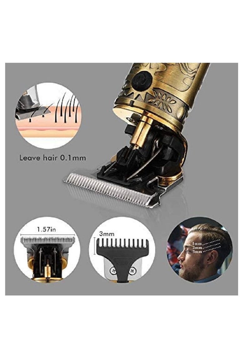 Daling Men's Hair Clippers Rechargeable LCD Display Beard Trimmer Electric Shavers Carbon Fiber Trimming Kit for Heads Hair Trimmer for Men Wireless Rechargeable - Image 2