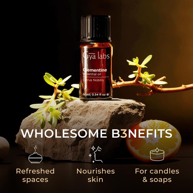 Gya Labs Clementine Essential Oil - 0.34 Fl Oz - for Hair, Skin, Diffuser, Aromatherapy & DIY Candle Making Scent - Image 5