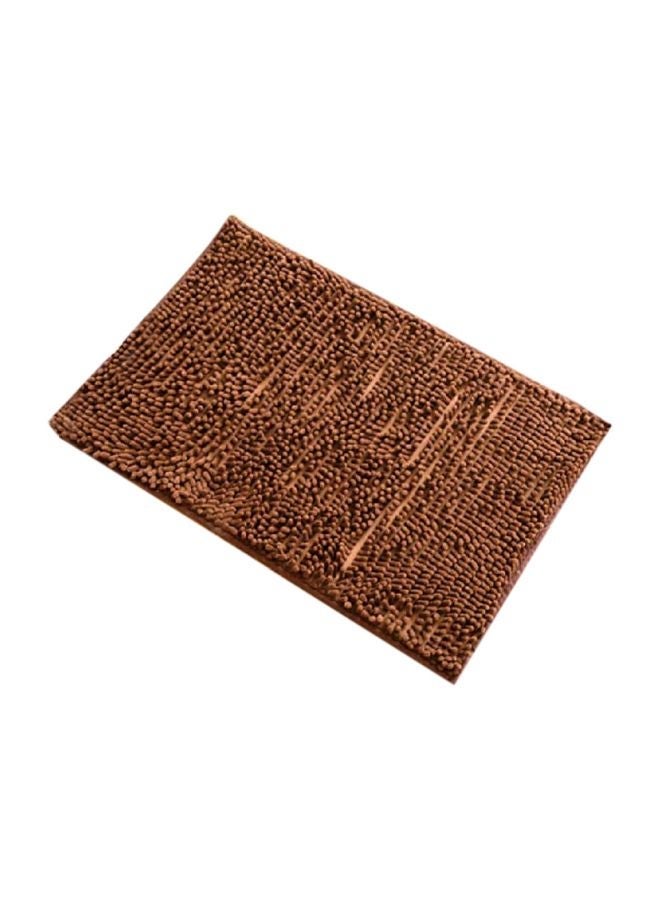 NIBEMINENT Rectangular Bath Mat Brown One Size