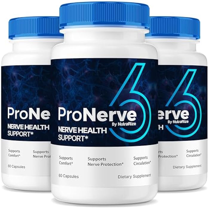 NutraRize (3 Pack) ProNerve6 Neuropathy, ProNerve 6 Nerve Support Supplement, Pro Nerve 6 Capsules, ProNerve6 Pastillas Reviews (180 Capsules) - Image 1