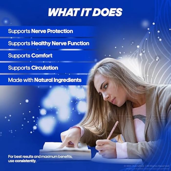 NutraRize (3 Pack) ProNerve6 Neuropathy, ProNerve 6 Nerve Support Supplement, Pro Nerve 6 Capsules, ProNerve6 Pastillas Reviews (180 Capsules) - Image 4